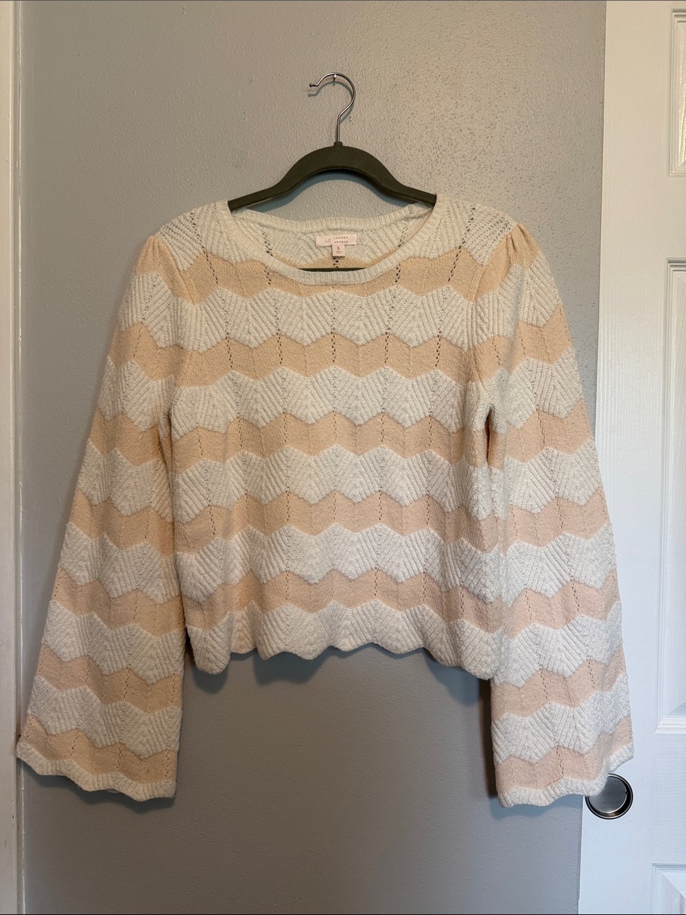LC Lauren Conrad Chevron Crewneck Sweater